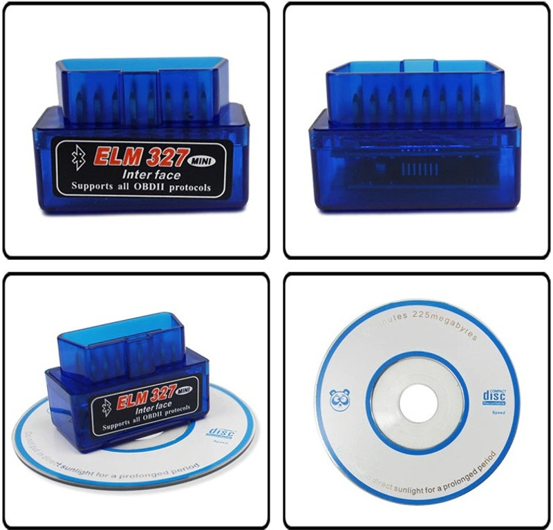 SPANTER Bike and Car Malfunction Detector ELM327 OBD Bluetooth Scanner Diagnostic Tool OBD Reader