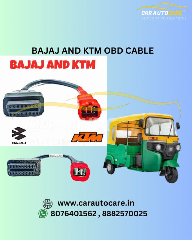 CARAUTOCARE BAJAJ AUTO AND KTM BIKE OBD SCANNER 16 PIN OBD Reader