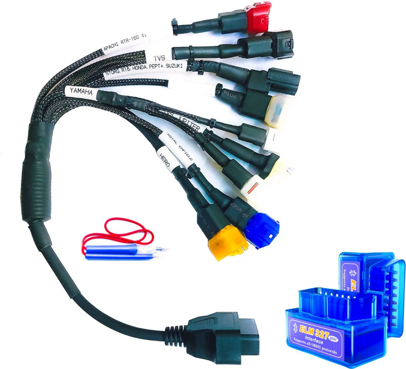 Danlite Tools Technician DANLITE 16 pin Converter Cable 9 Types With OBD Adapter FREE CONTINUITY TESTER OBD Reader