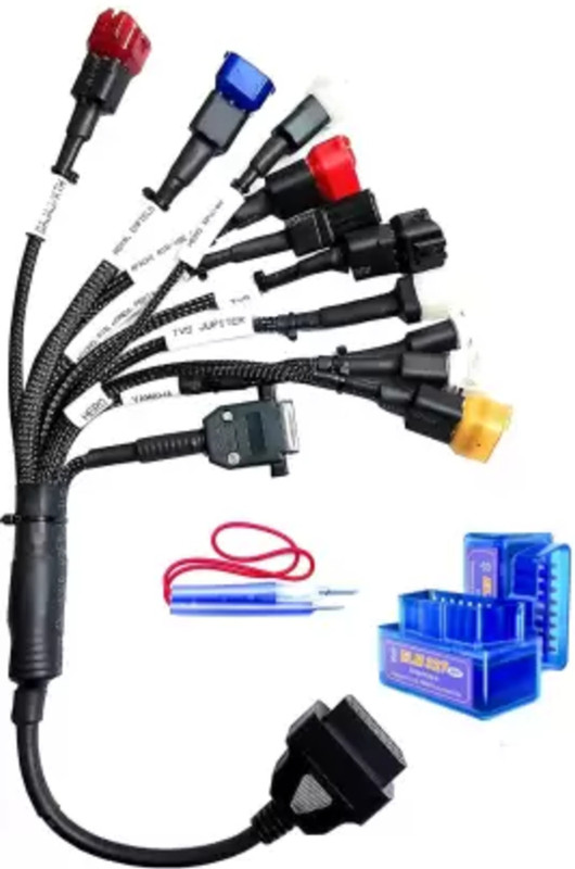 Xsentuals OBD-II (OBD2) 16-pin Smart Multi-Pin Converter Cable with OBD Adapter OBD Reader OBD Interface