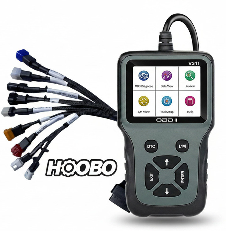 HOOBO V311 OBD2 Scanner Diagnostic Tool for Bs6 Bike Scanner 1 Pcs OBD Reader
