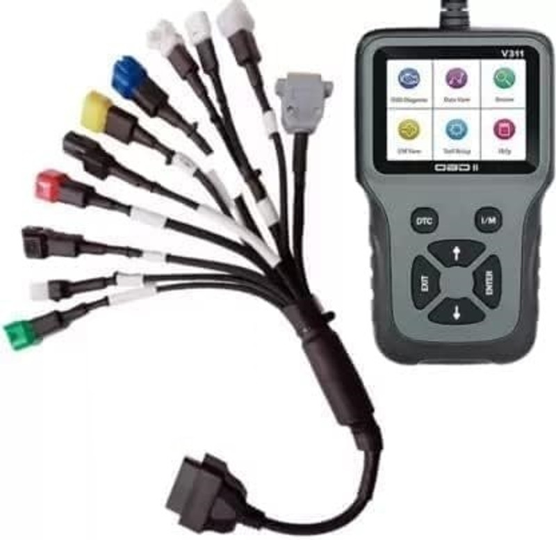 SK TRADERS V311 WITH BS6 BIKE SCANNING CABLE OBD Reader