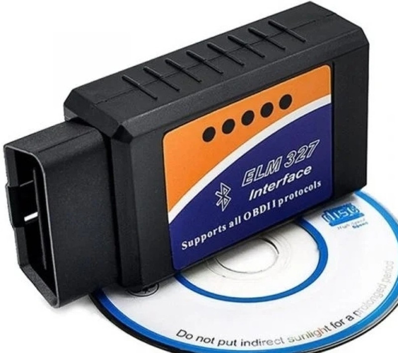 CARAUTOCARE Black elm 327 with 11 soket bike cable OBD Reader