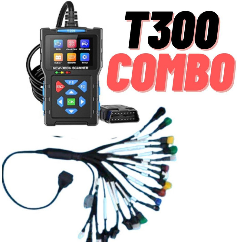 Obdking T300 BS6 BS7 Bike OBD Scanner with 21 Pin Obd Cable OBD Interface