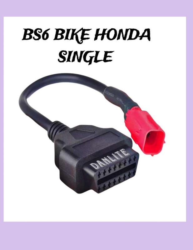 Danlite BS6 Honda Two Wheeler OBD Single Adapter Cable OBD Reader