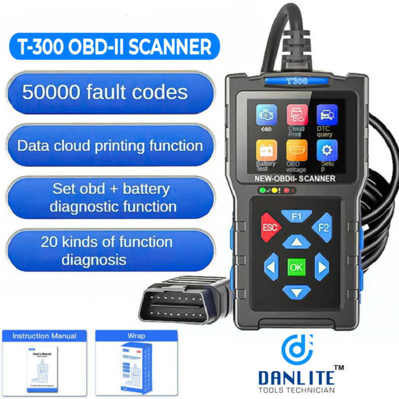 Danlite BS6 BS7 Bike Scan OBD-II Scanner T300 New Update OBD Reader