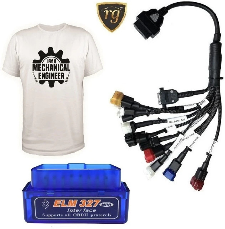 rgrinkumotors BS6 Bike scanning cable (11 Socket) OBD Reader