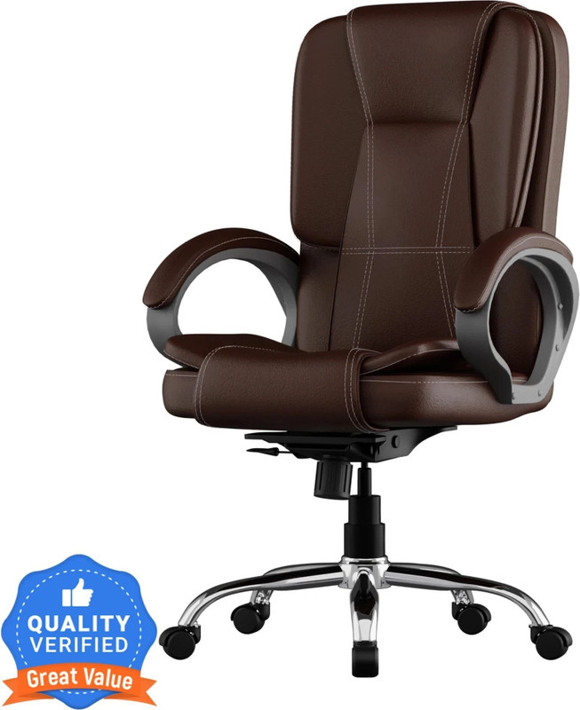 FUGO Office Chair with Tilt Lock, 3-Year Warranty (Brown)