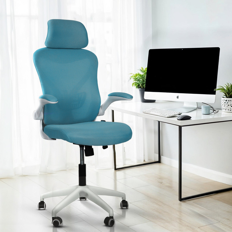 Drogo Office Chair for Work from Home Computer Chair with Head & Lumbar Support Mesh Office Executive Chair(Green, Optional Installation Available)