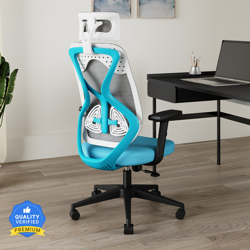 CARLTON LONDON Atlas Mesh Office Adjustable Arm Chair