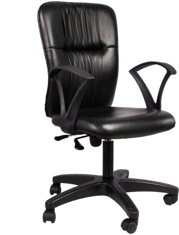 HETAL Enterprises Leatherette Office Arm Chair(Black, DIY(Do-It-Yourself))