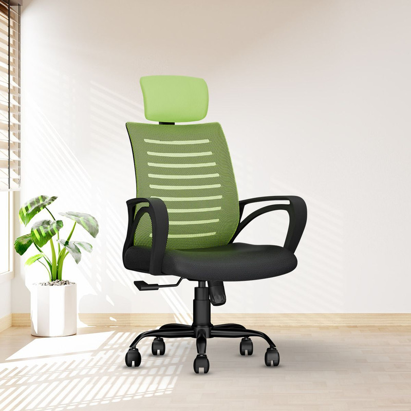 CELLBELL Desire C104 High Back Fabric, Mesh Office Executive Chair(Green, DIY(Do-It-Yourself))