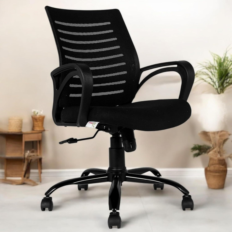 Ayush Traders OfficeLine 360 Series Mesh Office Executive Chair(Black, DIY(Do-It-Yourself))