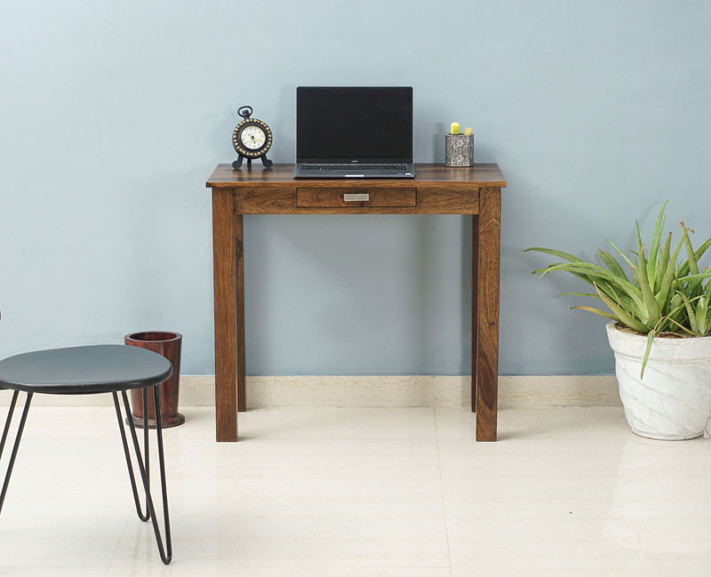 Solid Wood Teak Study Table for Home Office – Woodefly
