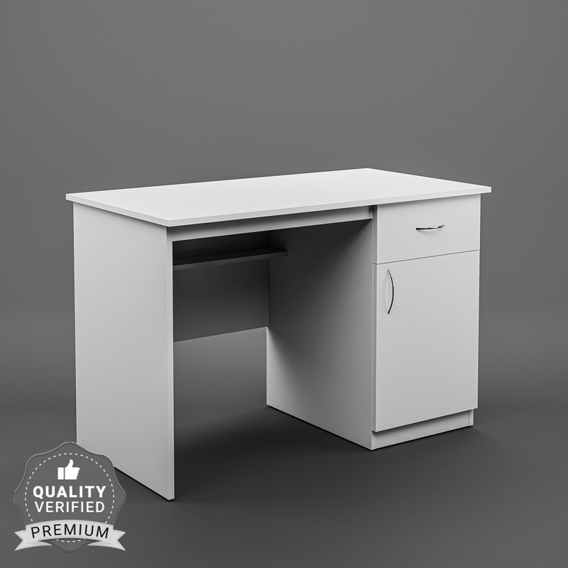 GREEN SOUL Venue Multipurpose Writing/Computer/Office Table|Ideal Desk for Home & Office Engineered Wood Study Table(Free Standing, Finish Color - White, Knock Down)
