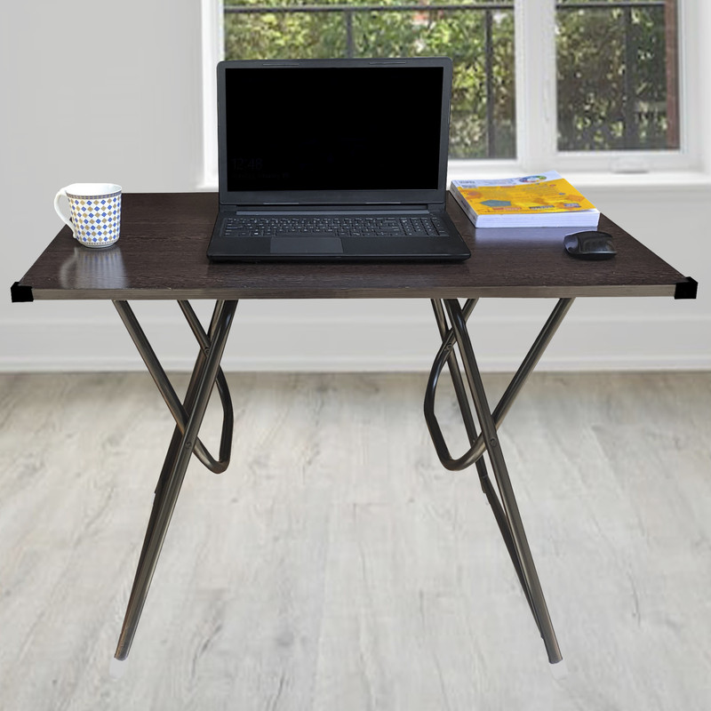 lmz LM056 Engineered Wood Office Table(Free Standing, Finish Color - brown, Pre-assembled)