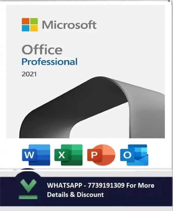 MICROSOFT Office Pro Plus 2021 (1 PC, Lifetime Validity) Activation Key Card