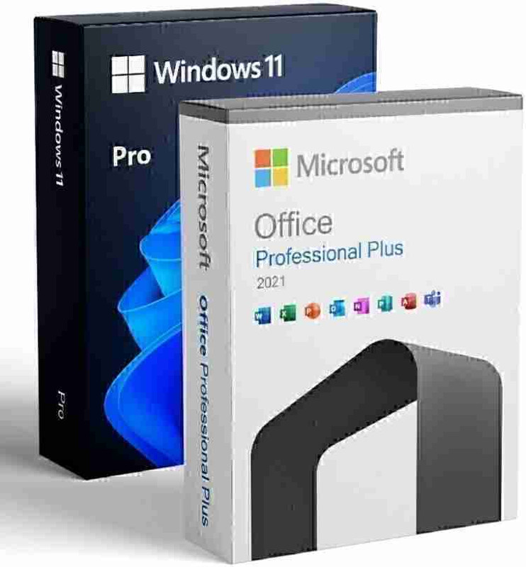 MICROSOFT Windows 10 Pro & Office Professional Plus 2021 (1 PC, Lifetime Validity)