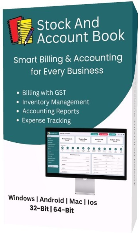 Stock And Account Book Best Billing, Accounting And Inventory Management Software | POS Software