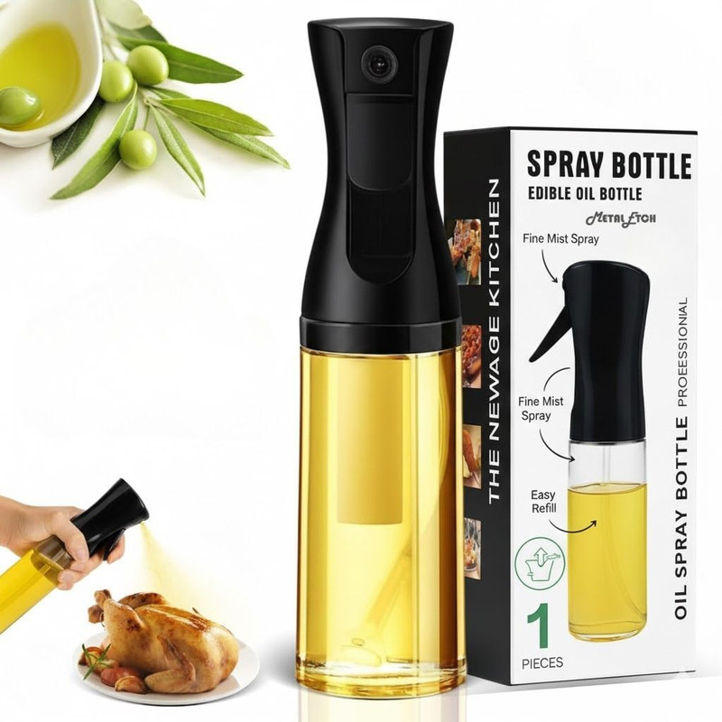 Metal Etch 220 ml Cooking Oil Sprayer(Pack of 1)