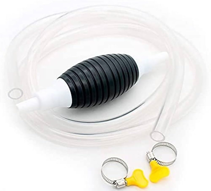 KENUTA Fuel Transfer Pump Kit Tank Sucker Newest High Flow Hand Pump Polyester Funnel Tube(Multicolor, Pack of 1)