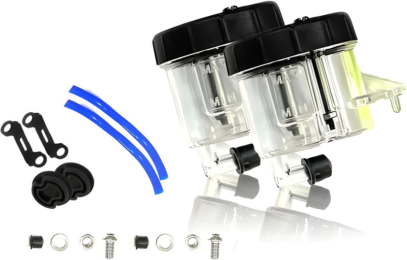 Amyra Enterprises New White ABS Plastic Universal Brake/Clutch Fluid Reservoir Cap Oil Filler Cap
