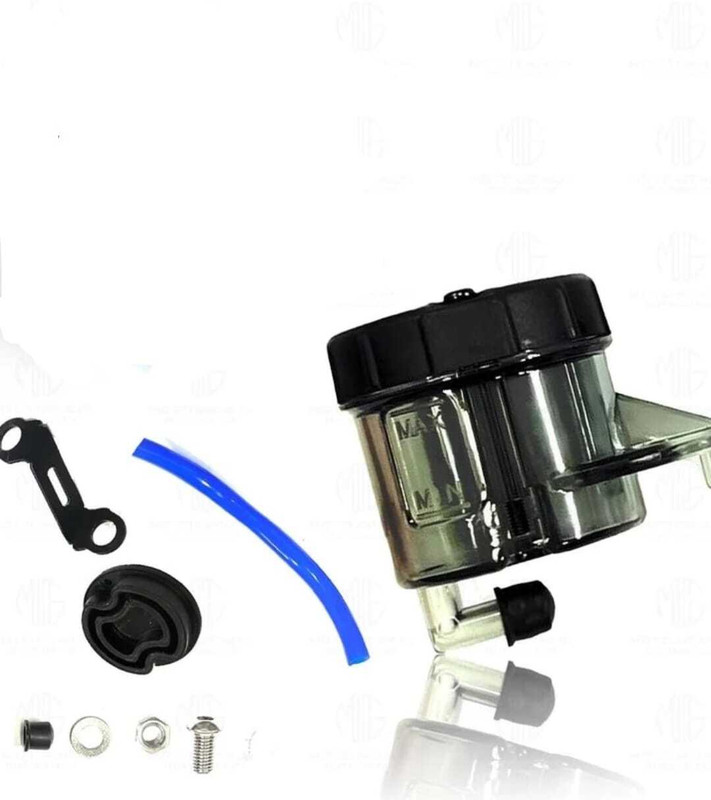 Motronix Front Brembo Brake Clutch Fluid Bottle Oil Reservoir Tank Cup for All Bike Black Oil Filler Cap