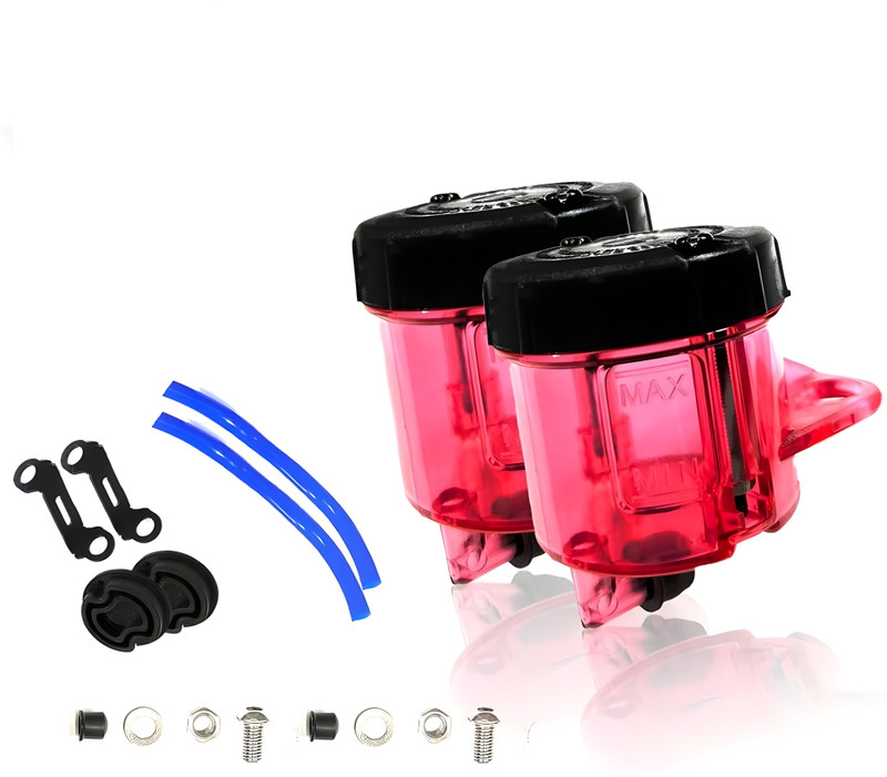 Amyra Enterprises Red Brake/Clutch Reservoir Cap - High-Visibility Performance ABS Upgrade Oil Filler Cap