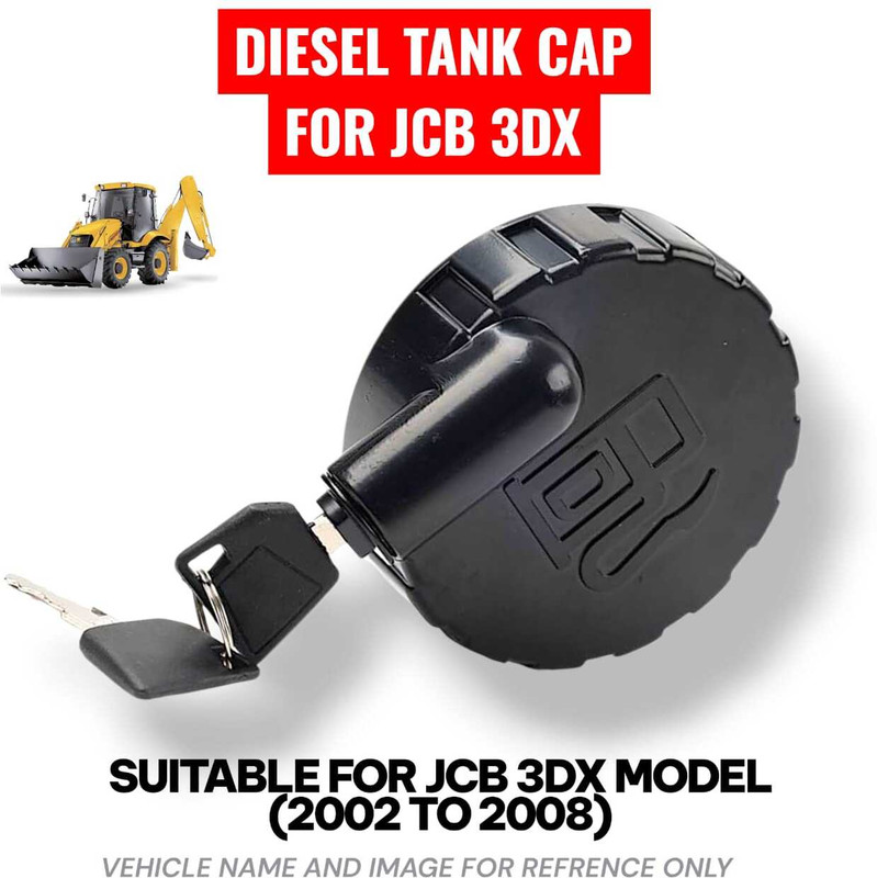 LumiLiv JCB 3D Diesel Locking Fuel Tank with Keys Oil Filler Cap Oil Filler Cap