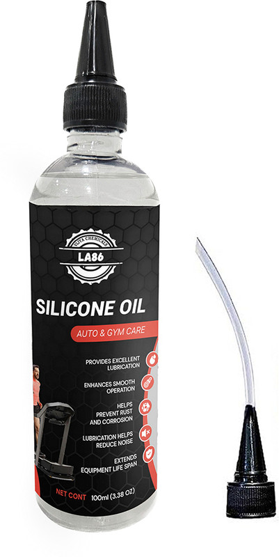 LA86 Silicone Oil For Treadmill, Sewing Machine Manual Dispenser(0.1 L Pack of 1)