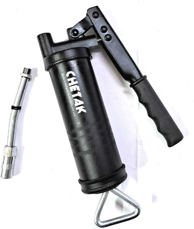 Chetak Lever type Steel grease gun (500 Gms ) complete with coupler and extension Manual Pump(500 g Pack of 1)