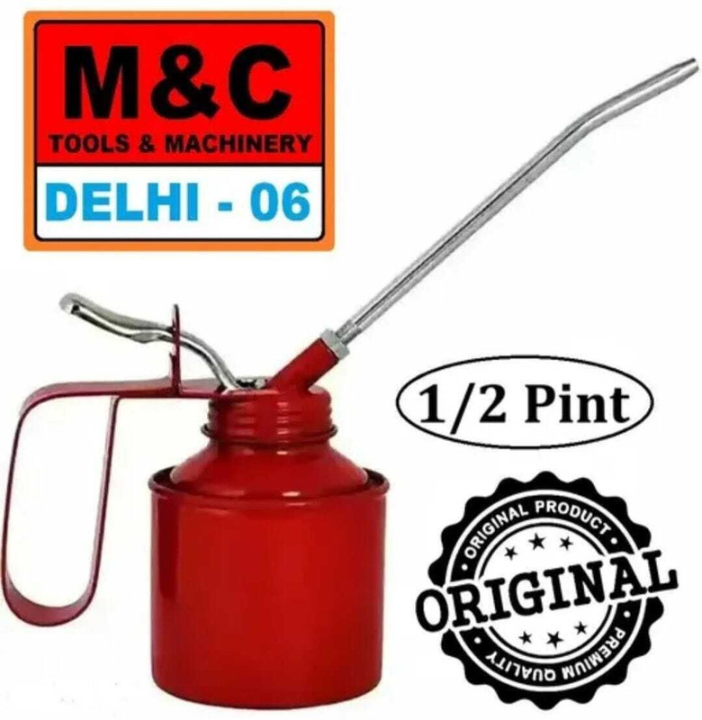 MANDC Lubricant Oil Can with Lever Pump Body and Nozzle for Car/Bike/Kitchen Oil Can Manual Dispenser(250 g Pack of 1)
