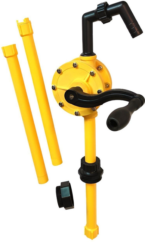 Lubemart Plastic Rotary Chemical Pump I Suitable For : 50-205 Litre Drum I Manual Pump(15 L Pack of 1)