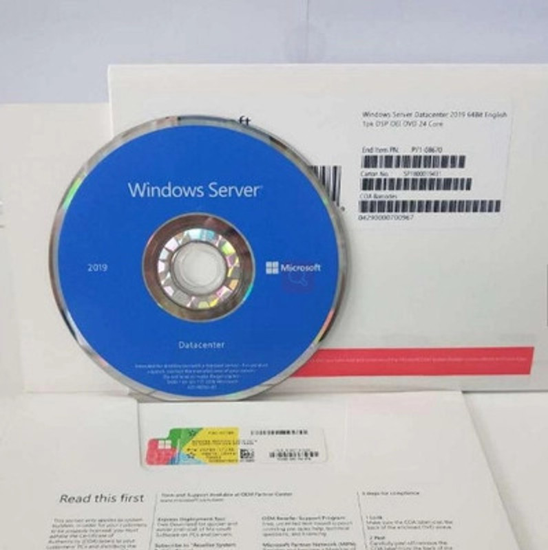 MICROSOFT Windows Server 2019 Datacenter (1 User/PC, Lifetime Validity) DVD FULL PACK