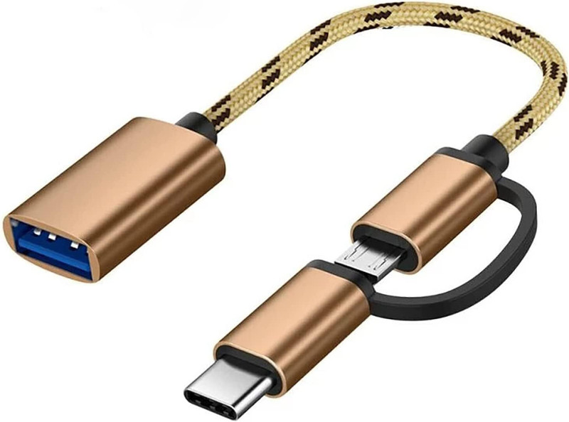 FIRSTPOINT USB, USB Type C, Lightning, Micro USB OTG Adapter(Pack of 1)