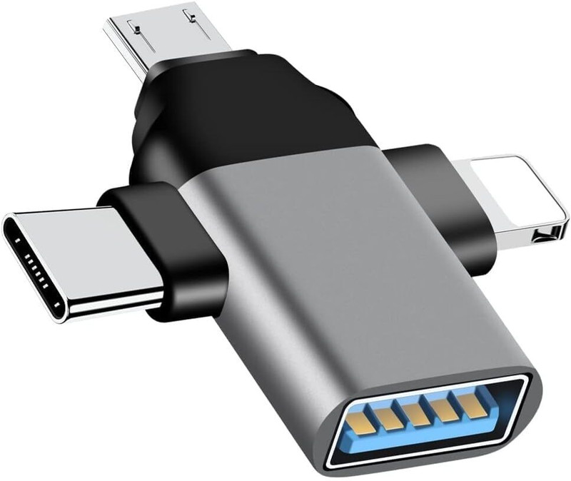 Retail Infinity USB Type C, Lightning, Micro USB OTG Adapter(Pack of 1)