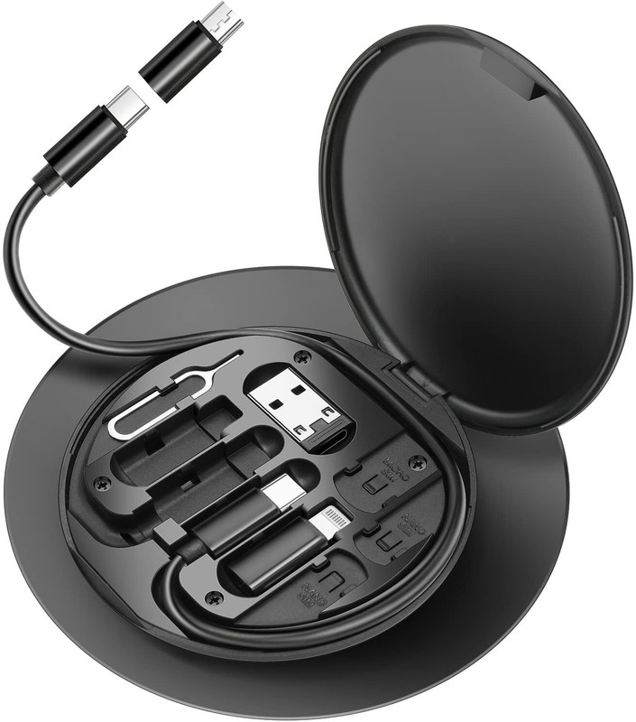 CHG Universal Travel Tech Kit with Cable & SIM Tools Earphone Cable Organizer