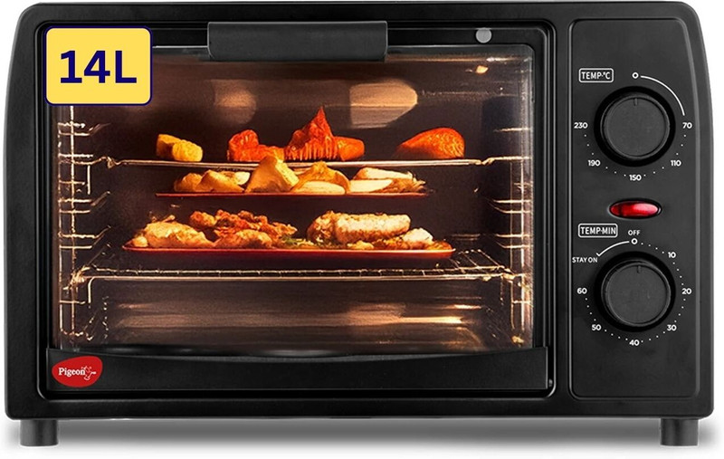 Pigeon 14-Litre Oven Toaster Grill OTG 19004365, Black