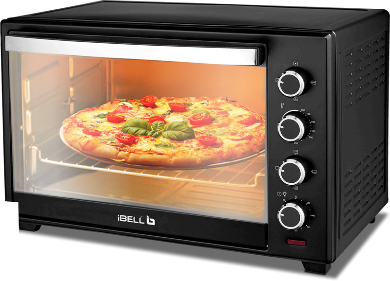 iBELL 40-Litre Timer Function, Rotisserie, Convection Fan, InnerLight Technology, 1800 Watts(Black)