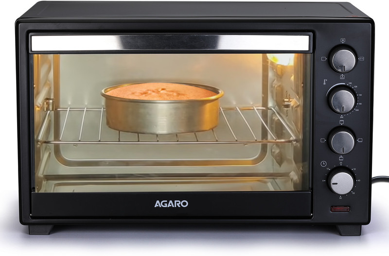 AGARO 38-Litre Marvel-33267, 1600W, 6 Cooking Modes, Convection, Bake, Toast, Rotisserie(Black)