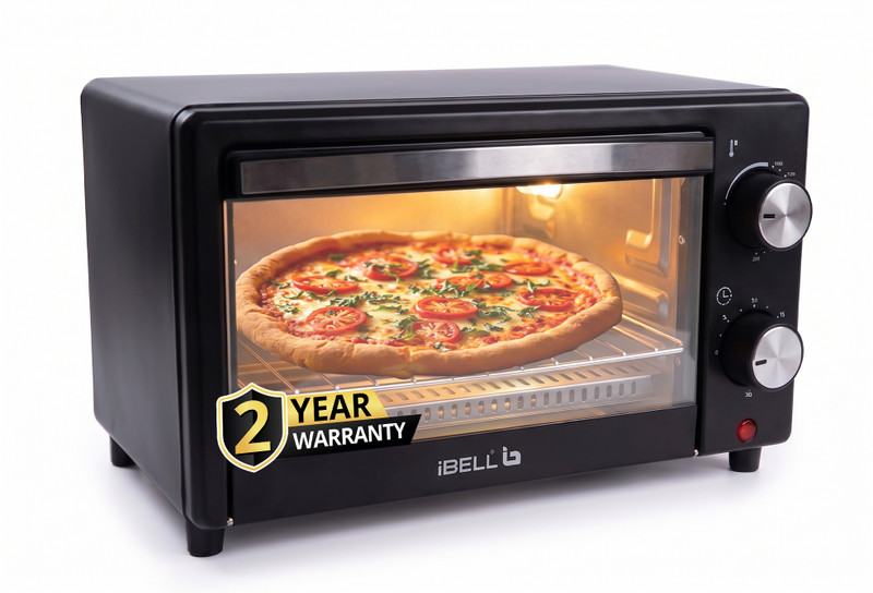 iBELL 10-Litre WAVE10 OTG Multi-Purpose Oven, Toaster, Griller, Temperature & Timer Settings(Black)