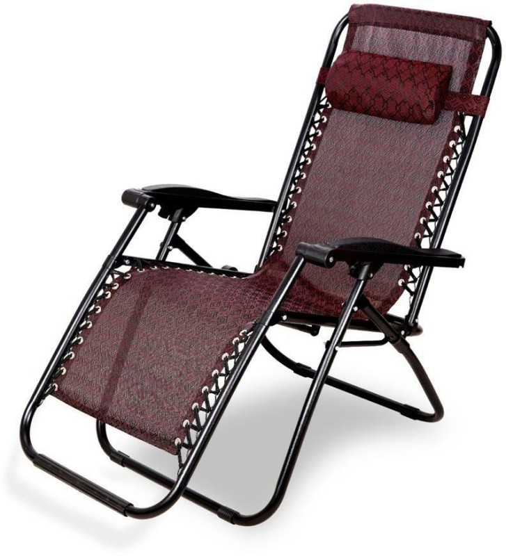 Lilac Zero Gravity Chair, Lawn Chair Recliner Lounge, Portable Camping Folding Chair Metal Outdoor Chair(MAROON, Pre-assembled)