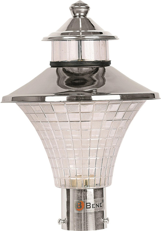 BENE Garden Light Nice RG 23 Cm (Pack Of 1 Pcs) Gate Light Outdoor Lamp(Steel)