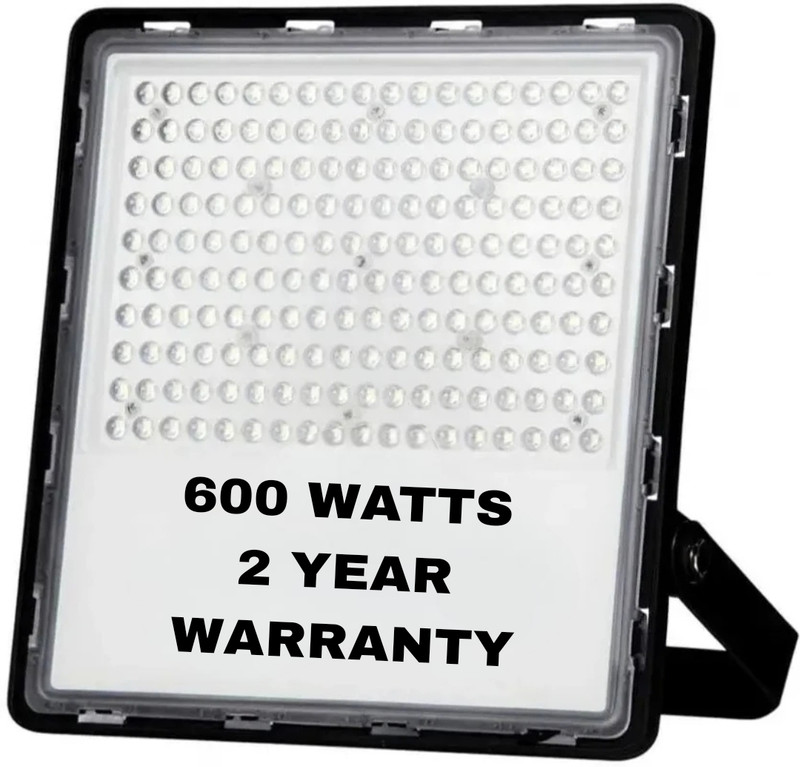 GadgetsSTS 500 WATTS LED Flood Light| Cool White 6500K Color Temperature LED Lamp| IP54 Waterproof Surge Protection Focus Light for Factory, Garage, Parking, Garden, Playground & Shop - Pack of 1 Flood Light Outdoor Lamp(White)