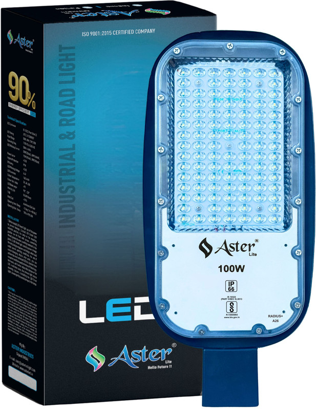 ASTER LITE Radius+ 100W LED Street Light IP66 Waterproof Street Light Outdoor Lamp(White)