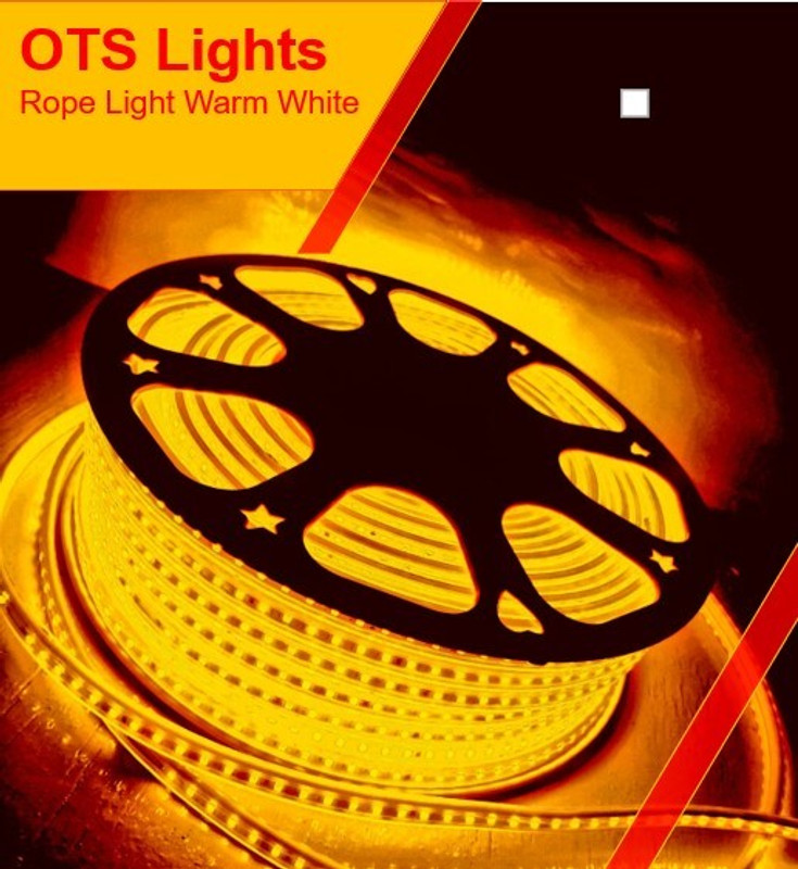 OTSLights Waterproof,Led Rope,Flexible Strip (Warm(Yellow)-3000K,\3 M Recessed Ceiling Light Ceiling Lamp(Yellow)