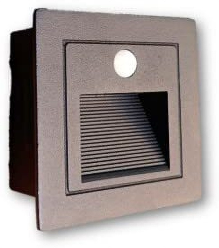 goblet 3 Watts Sensor Corner Foot/Stair Lights, Foot Light with Automatic ON/Off Motion Sensor (Warm White, Black Body, 3W)(Metal) Gate Light Outdoor Lamp(Black)