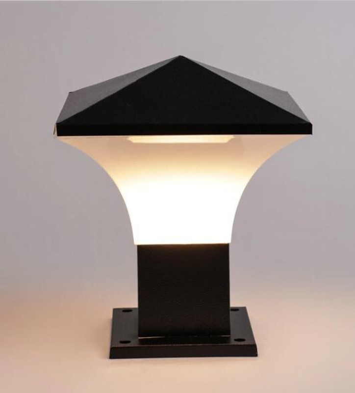 GAUVIK KIN-FORTUNE GATE LIGHT, PACK OF 2 Gate Light Outdoor Lamp(Black, White)