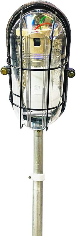 Volt Light olt light Street Light Metal B22 Holder, Aluminum Body, (Pack of 1)with Metal Rod Complete Post Light Outdoor Lamp(Grey)