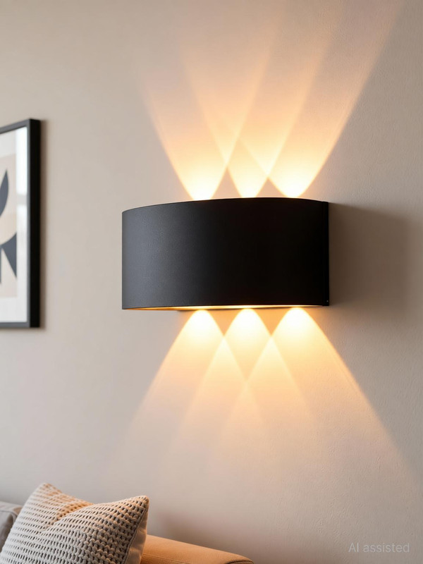 spark world Auto Changing Wall Light Decorative for Living Room Bedroom Living Room and All Home Decor Surface Mounted Classic Sconce Lamp Gate Light Outdoor Lamp(Multicolor)